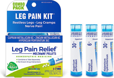Boiron Leg Pain Relief for Relief from Restless Legs, Leg Cramps, and Shooting Pain - 80 Count